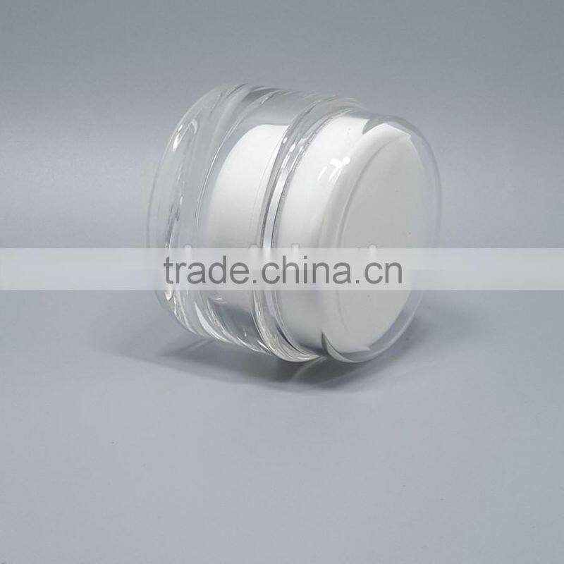 wholesale fancy cosmetic acrylic cream jar,clear decorative plastic cosmetic jar ,custom cosmetic jar with lid