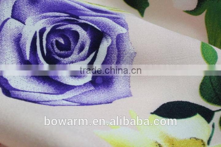 Rayon Satin Printed Fabric