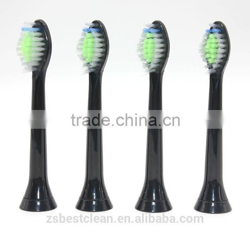 China Toothbrush head manufacturer wholesale adult toothbrush head HX6064 for Philips sonicare,Black