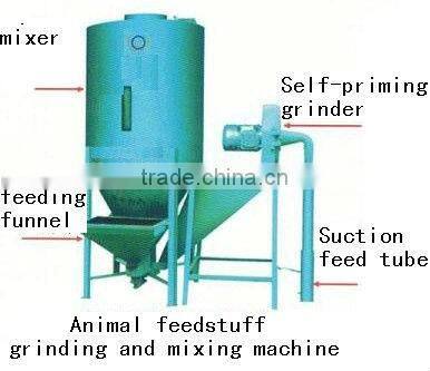 best quality Animal feedstuff grinding and mixing machine//0086-15838061756
