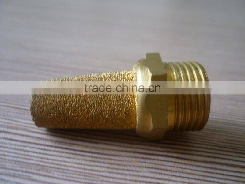 brass pneumatic sliencer ,pneumatic muffler bsl muffler /threade pipe fitting
