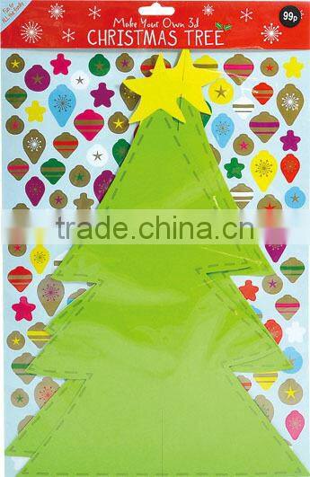 diy make your own 3 d christmas tree,christmas wrapping paper
