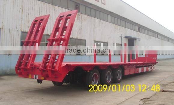 cheap 3 axles low bed semi trailer