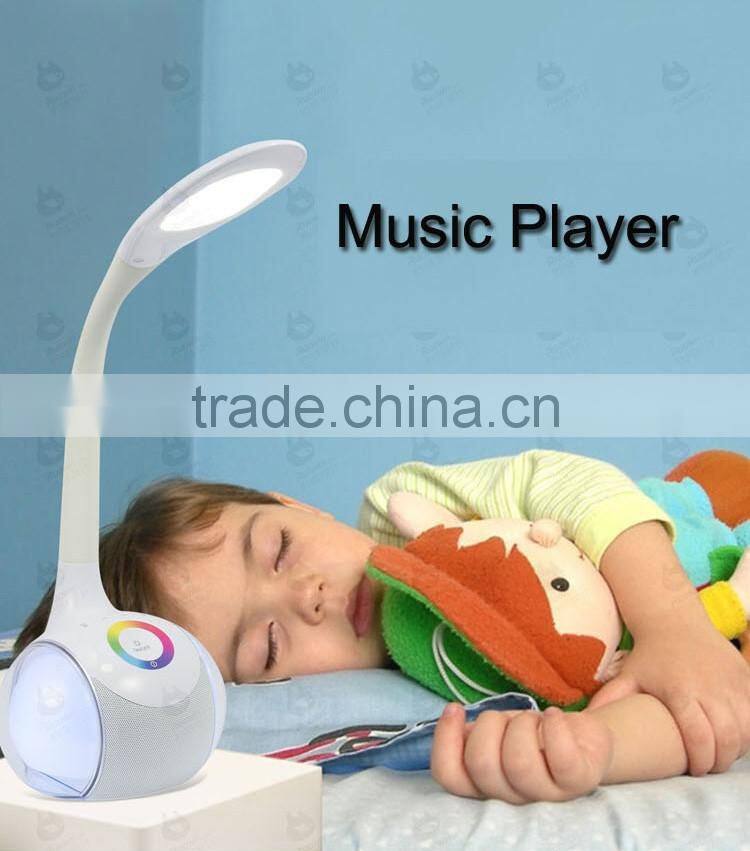New sound handsfree audio speaker, eye protect led bluetooth lamp speaker