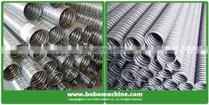 Steel corrugated prestressed pipe making machine
