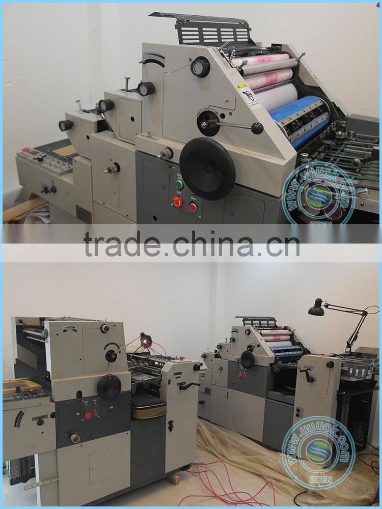 High precision double coding single color offset printing machine price