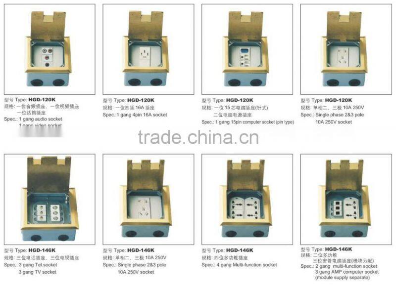 HGD-180K Series Open Type Floor Socket