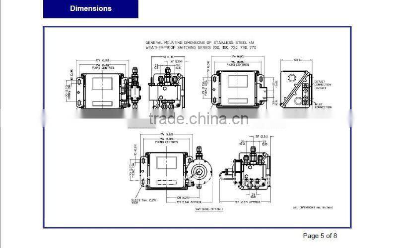 Pneumatic switch Delta-control