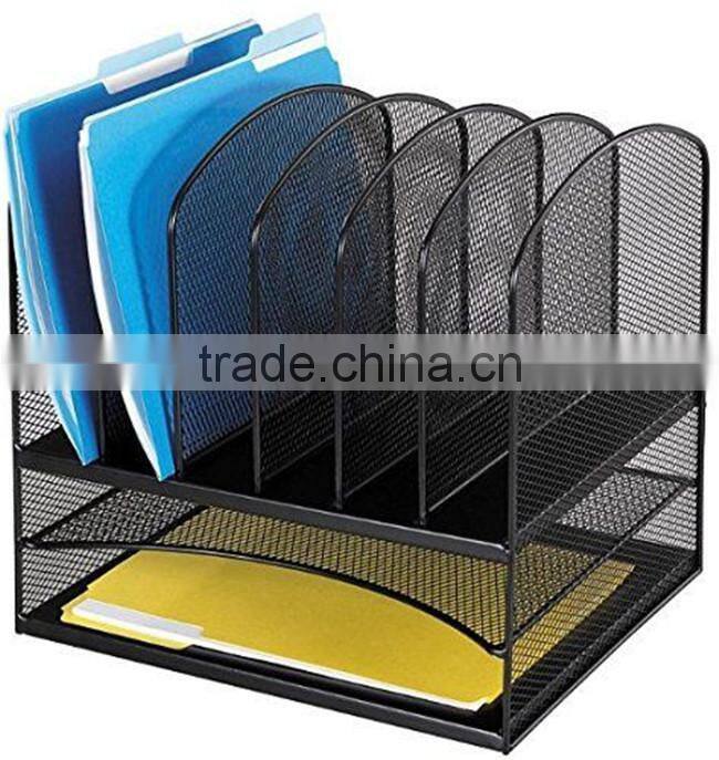 3-Tier Counter-Top Metal Office Mesh Desk Organizer