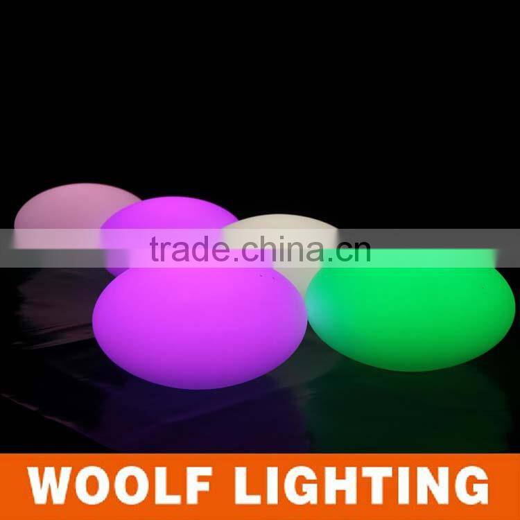 33cm waterproof IP68 RGB colors rechargeable floating led oval light