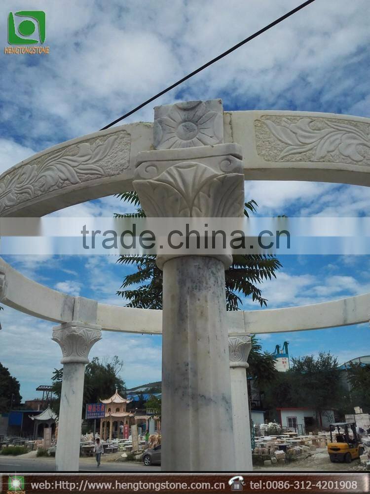 Hot Sale Marble Gazebo For Garden Decoration