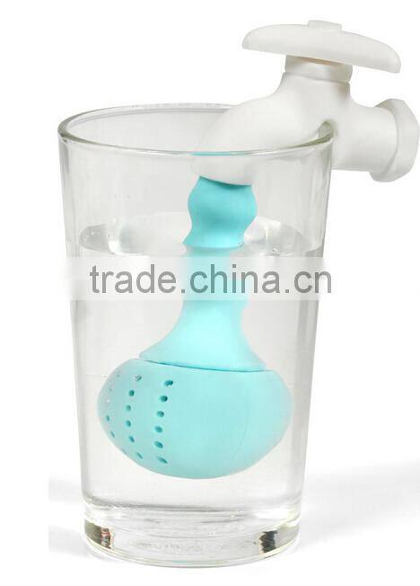 Faucet Shaped Silicone Tea Filter,Silicone Tea Infuser,Silicone Tea Strainer