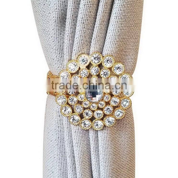 crystals jewelled curtain ring clip,curtain tie up