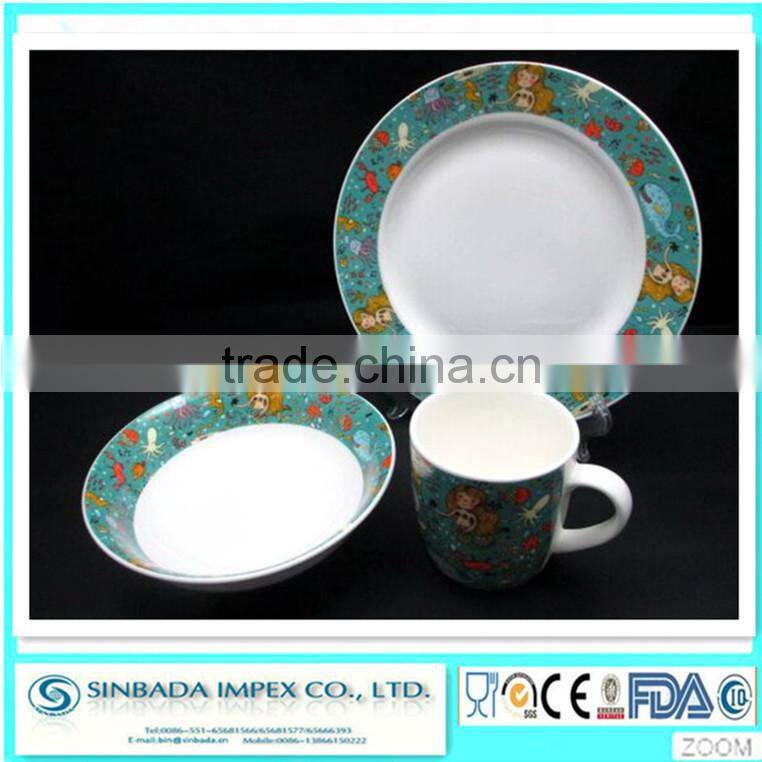 ceramic type janpanses lovely fine children dinner set