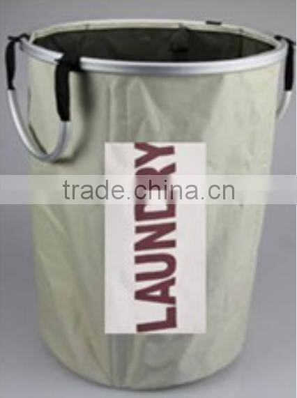 Store More Good Quality Labled Polyester Handled Round Laundry Basket