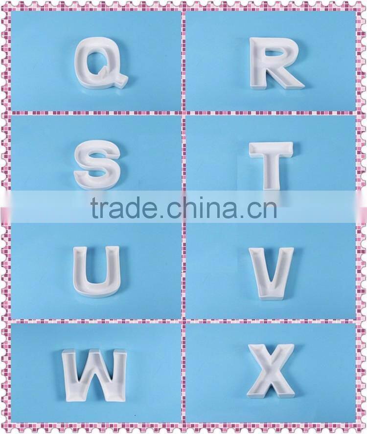 Wholesale custom porcelain letter dish for decor,JOY letter dish wholesale