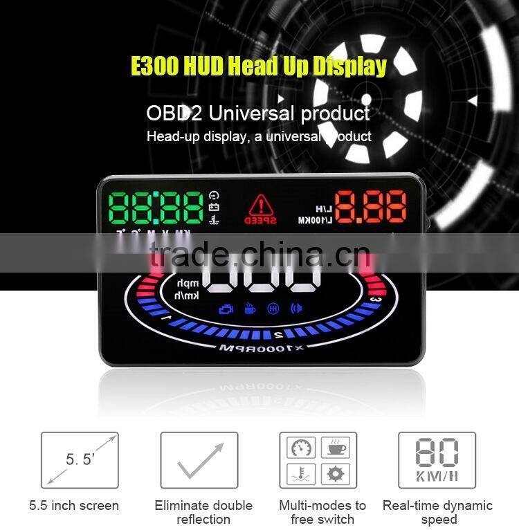 New Wholesale OBD HD Colorful Big Screen Display Universal Head Up Display For Car Cheap Price