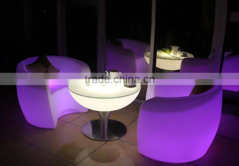 2017 Sigma 16 colors change PE plastic cheap outdoor bar stool sets