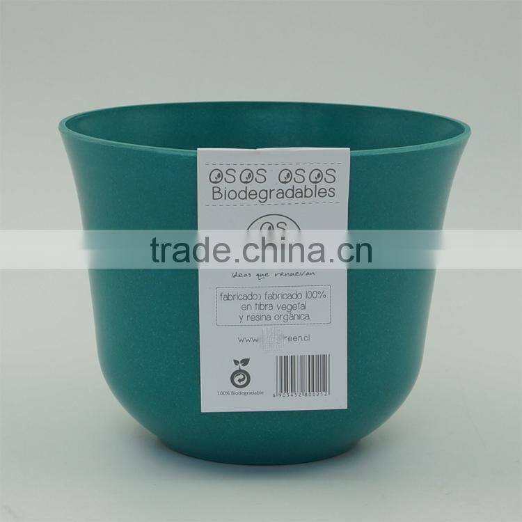 Plain environmental-friendly biodegradable bamboo plant pots
