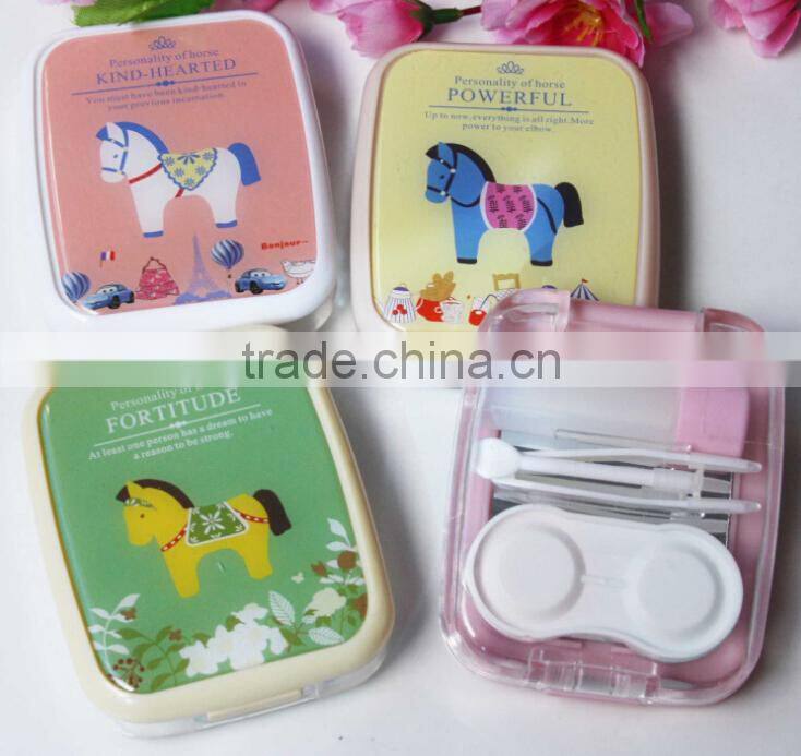 Supply fashion cute Cartoon Contact lens box