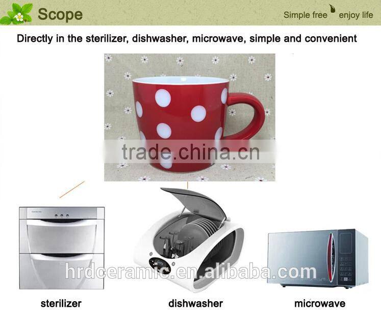Stocked Cheap red Ceramic cup,Ceramic coffee cup , milk Mug