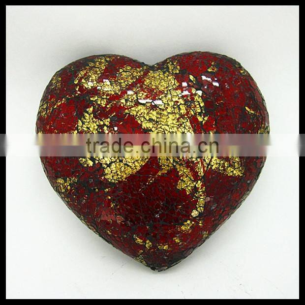 Christmas Decor Customized Glass Mosaic Hearts