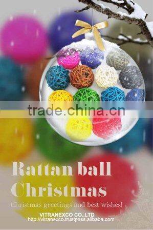 colored rattan decortion items