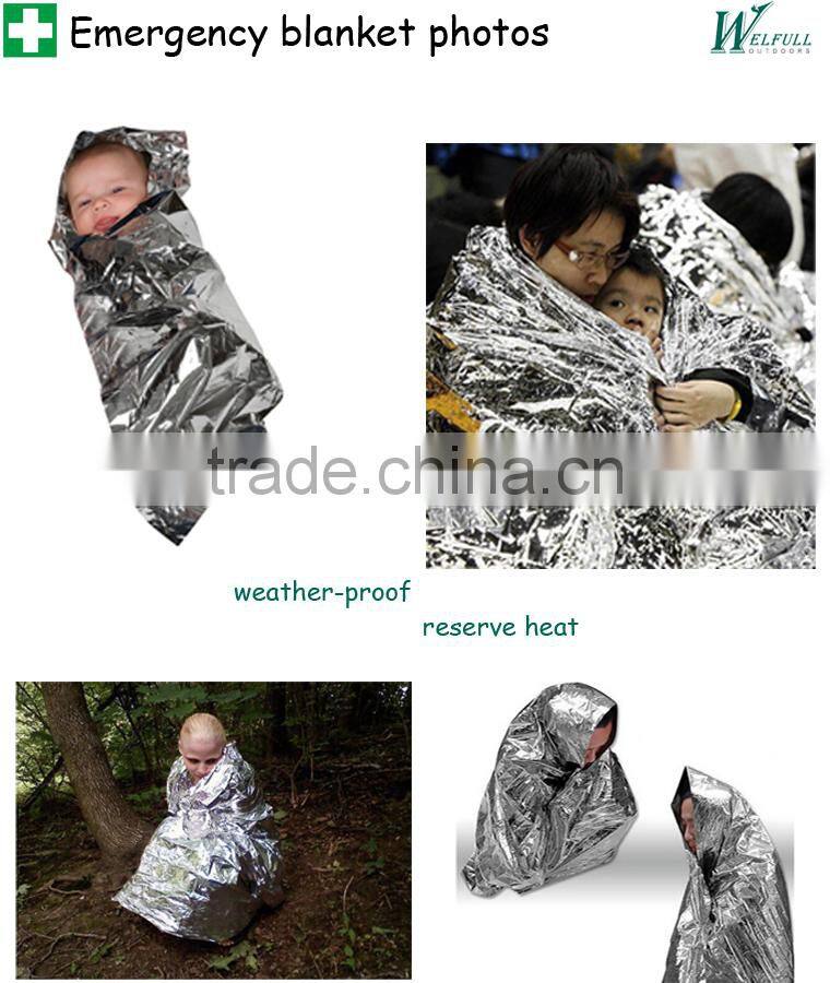 Emergency survival first aid rescue aluminum foil blanket