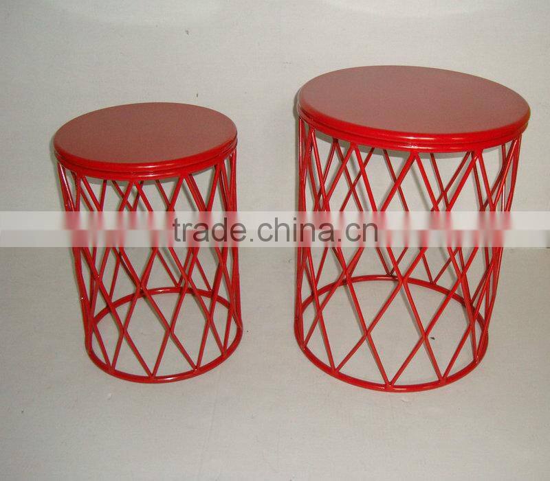 Set of two Metal round chair