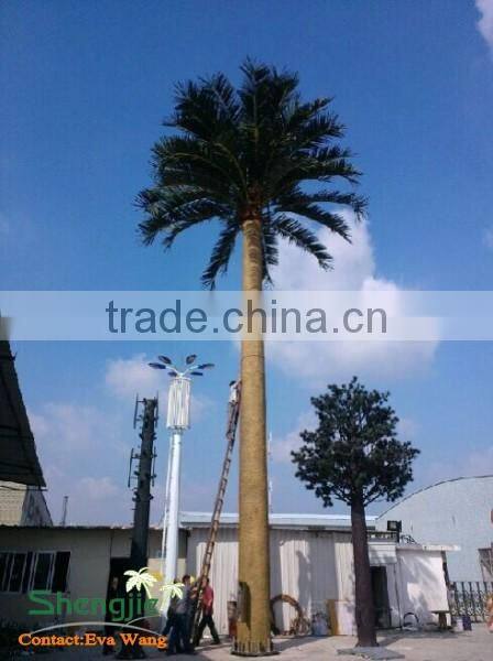 China Guangzhou city manufacturer sell new style microwave mobile telecom mobile monopole coconut tree communication tower