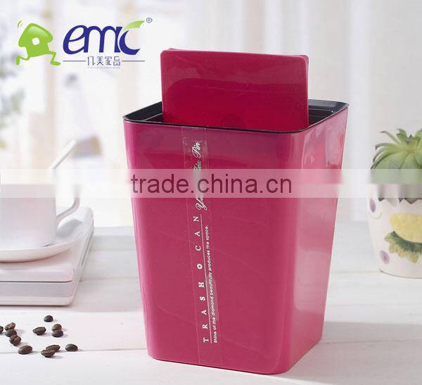 Plastic desk garbage can dustbin