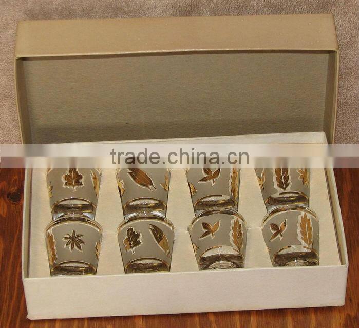 Green Band Shot Glass Set