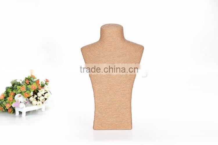 Rope jewelry display busts stand for necklace