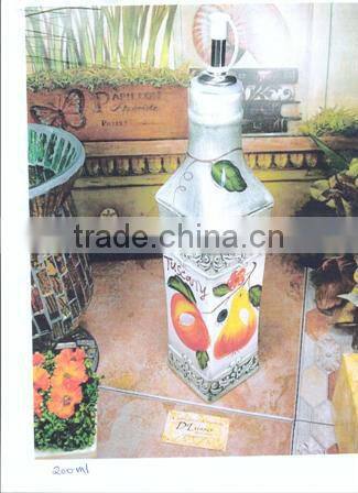 ceramic olive bottle
