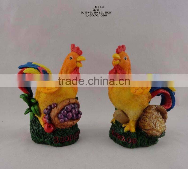 2017 Resin new year chicken ornament