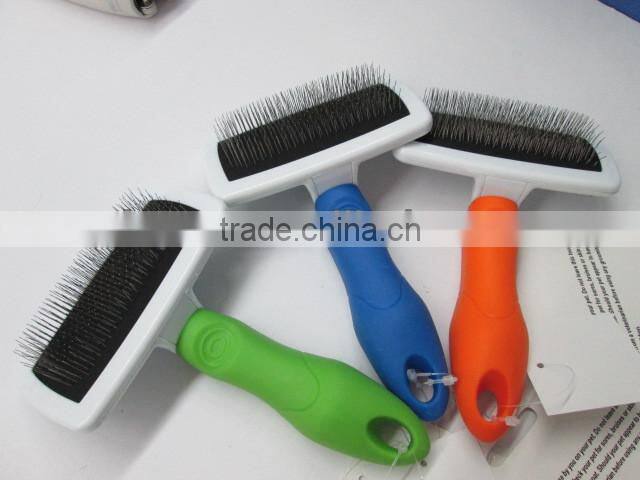 Dog slicker brush, Pet and dog brush, Dog pin brush