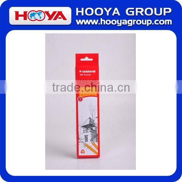 OAKRIDGE 7" length Hexagonal lead2.0 HB Pencil with Eraser in color Box of 12 pack