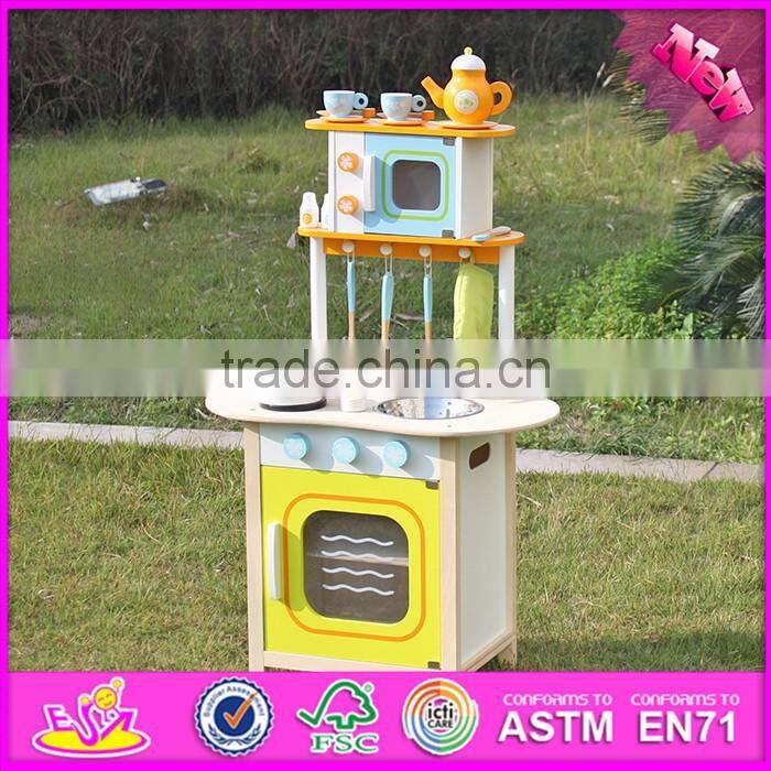 2016 new design preschool home play toy wooden kids wooden kitchen sets W10C246