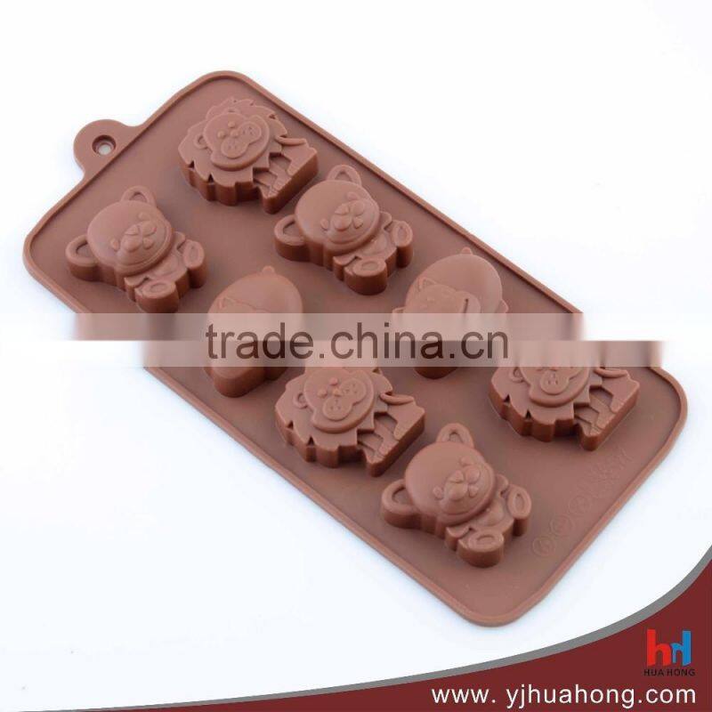 New designed animal shaped silicone chocolate mold,jelly mold (HCM-S22)