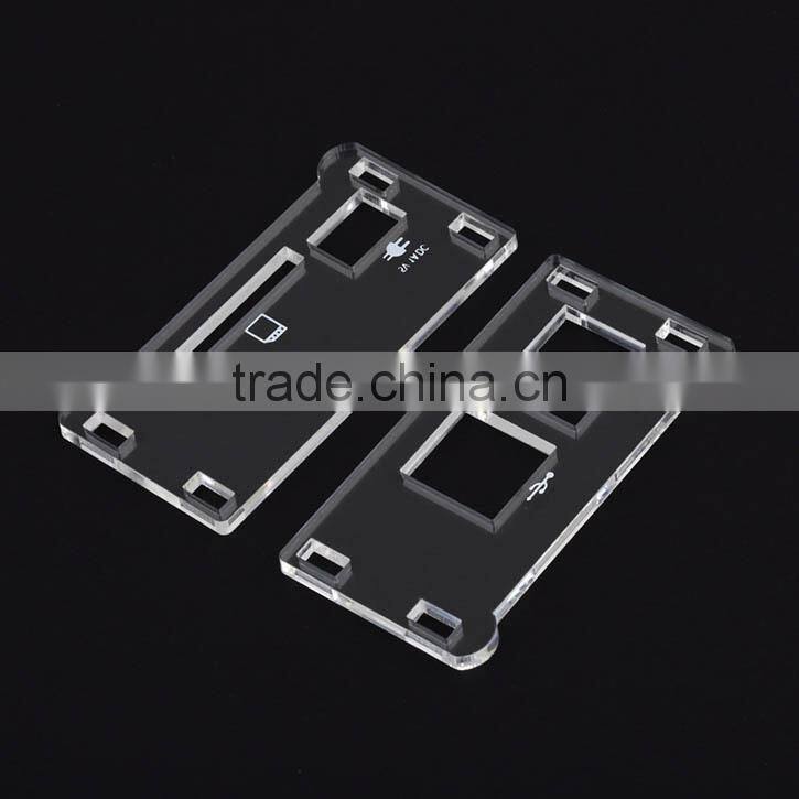 Raspberry PI Transparent Acrylic Custom Computer Case Fabricatio Enclosure Computer Box + Heat Sink Kit