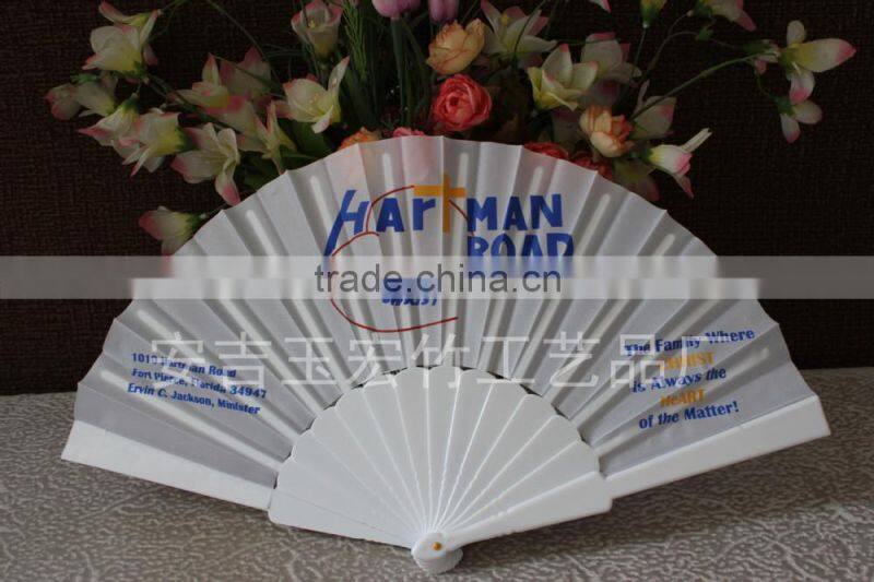 Personalized plastic foldable fan with logo printing
