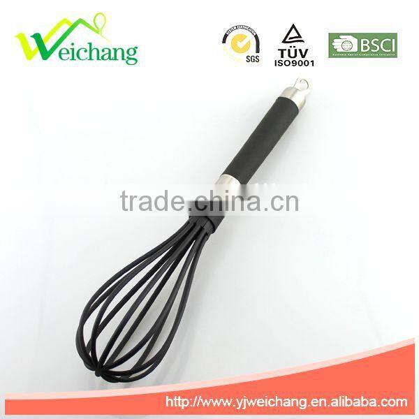 WCKT605A Premium Nylon utensils egg whisk Cooking Utensil Gadgets Set with TPR handle (Multi-color)