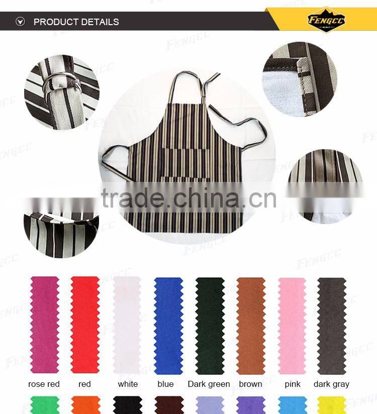 purple embroidered apron with towels