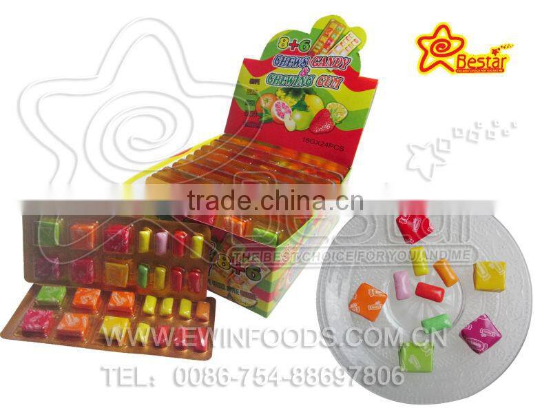 6 Pcs of Sugus and 8 Pcs of Bubble Gum Candy