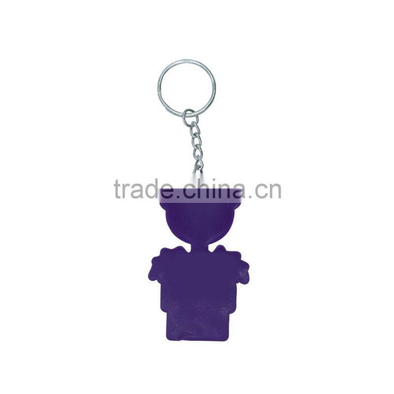 Best quality wholesale rubber customize designs keyrings silicone keychain keyring gift