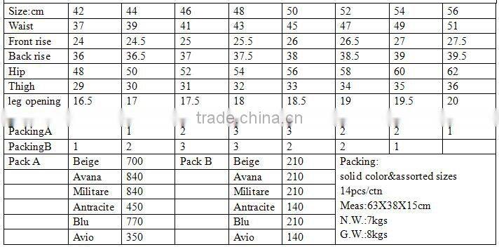 PAU20713 wholesale mens cargo pants