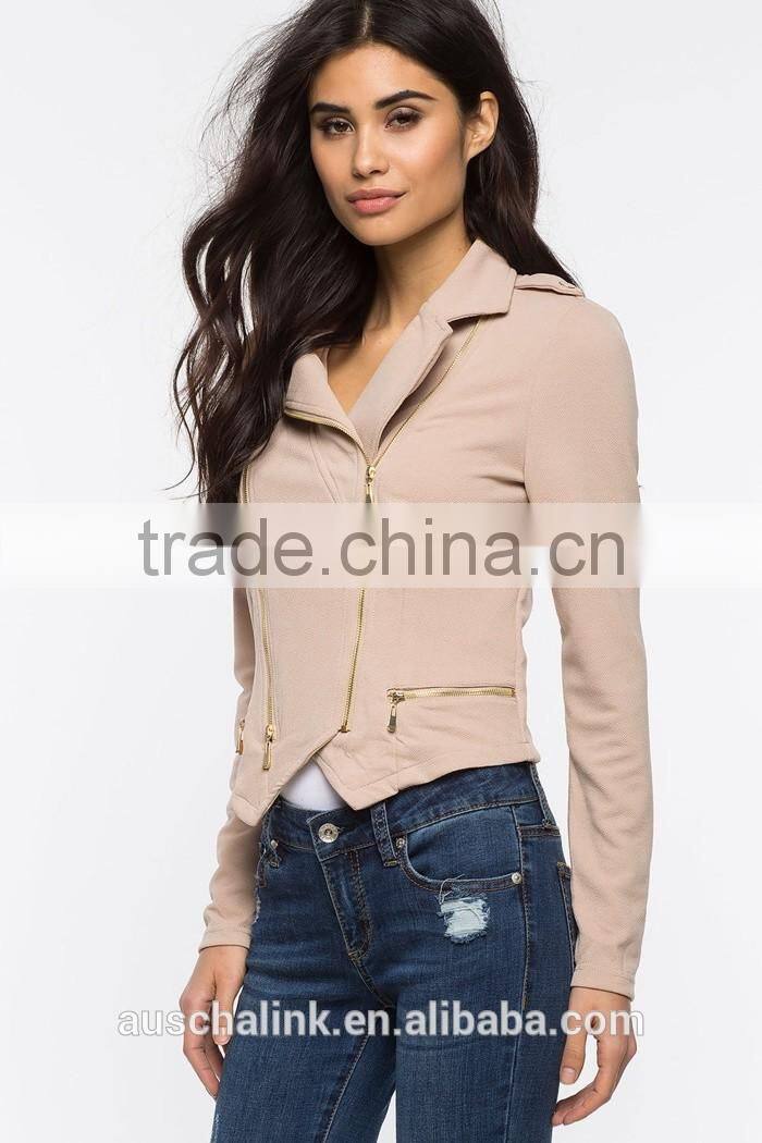 2016 fashion design elegant ladies bulk wholesale jacket