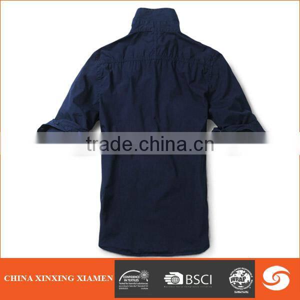 Hot Sale Heavy Washed 100% men Cotton shirts For Long sleeves