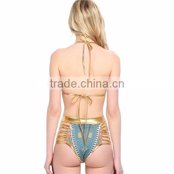 Factory in china 2017 new design hot sexy girl swimwear two pieces micro crochet bikini