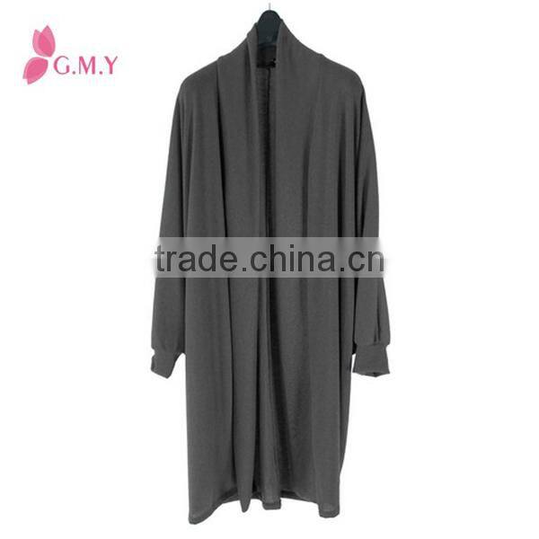 Women's anti-pilling maxi length basic kimono cardigan, fashion design womens tunics